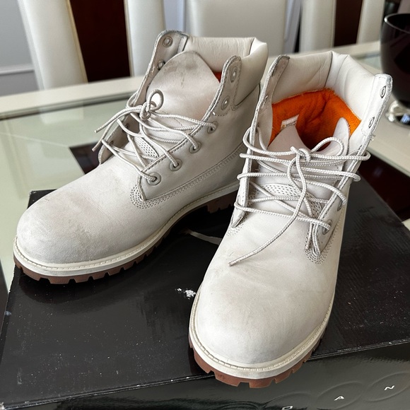 Cream Timberland Boots main image 6
